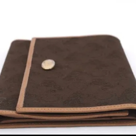 Authentic Celine Canvas Leather Trim Wallet - Picture 2 of 6